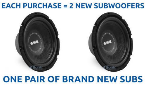 2) soundstorm ss8 200w 8" ss series single 4 ohm car subwoofers