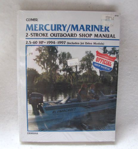 Clymer repair manual mercury/mariner outboard 2.5-60 b723
