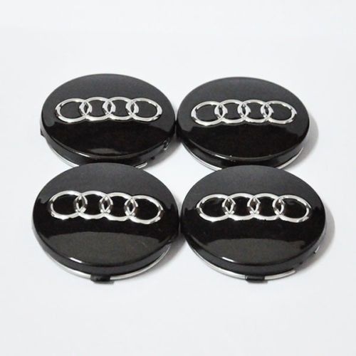 Sell 4pcs 60mm black WHEEL CENTER HUB CAP RIM CAPS for AUDI A3 A4 A6 A8