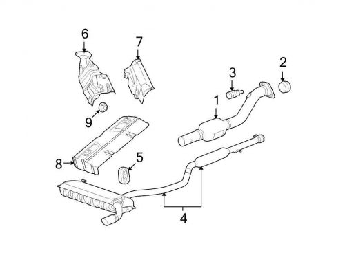 Chrysler oem dodge exhaust heat shield 04673701ab image 7