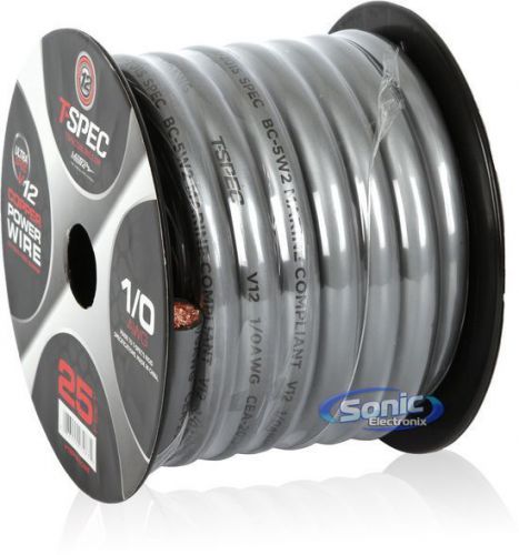 Tspec v12pw1025 25 ft 1/0 gauge v12 full ofc true spec power/ground wire/cable