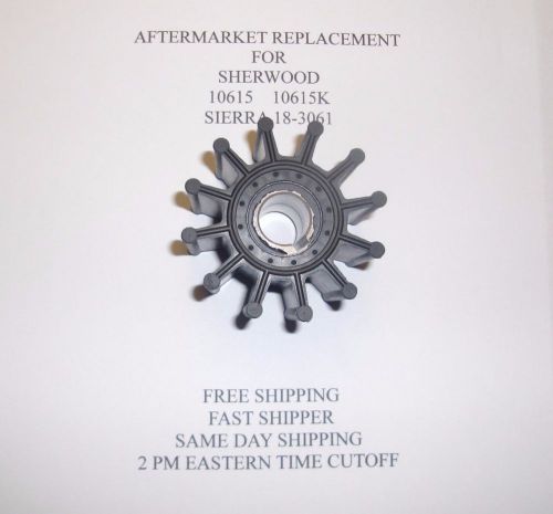 10615  aftermarket replacement raw water pump impeller sherwood for e-35