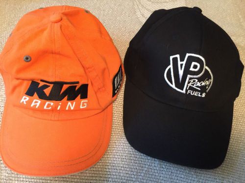 Ktm racing logo cap orange hat &amp; vp racing fuels hat