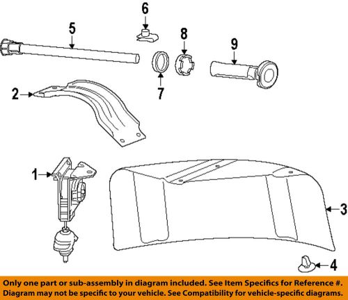 Gm oem spare tire carrier-splash shield 23446626