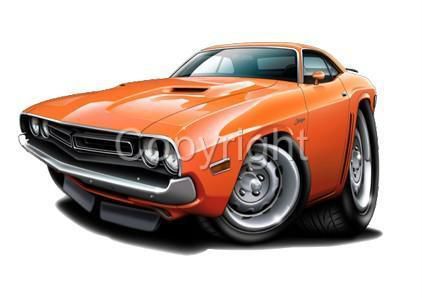1971 dodge challenger  muscle car tshirt #9492 automotive art