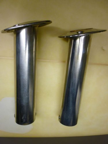 Lee's 30 degree stainless steel flush mount rod holders - lightly used-