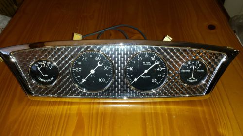 Chris craft. gar wood. wood boat. 1932 ford. stewart warner gauge panel.