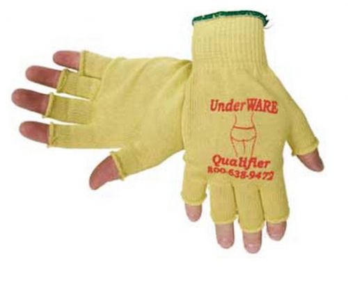 Pc racing qualifier fingertipless glove liners yellow