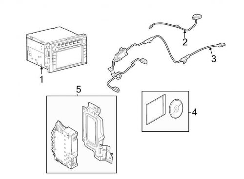 Ford oem gps navigation system antenna cable 9l2z10e928b image 3