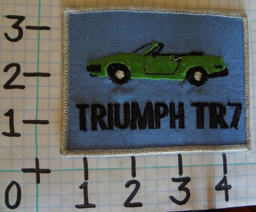 Vintage nos triumph car patch from the 70&#039;s 005 tr7