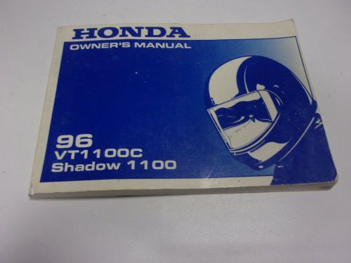 Honda owner&#039;s manual 96 vt1100c shadow 1100