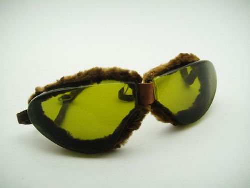 Great motoring 30s car motorcyle goggles pilot vintage rider celluloide art deco