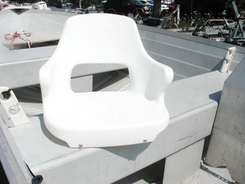 Boat helm seat white cushion mounting set plate marine standard chair heavy duty