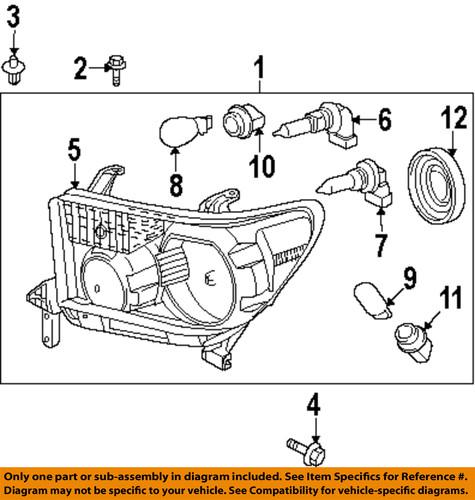Toyota oem 811500c070 headlight-headlamp assembly