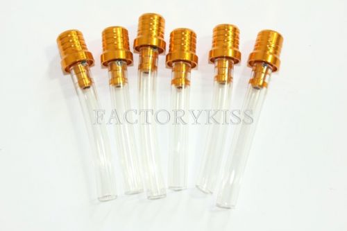 6x yellow gas fuel cap vent value breather hose tube motocross scar racing c0n