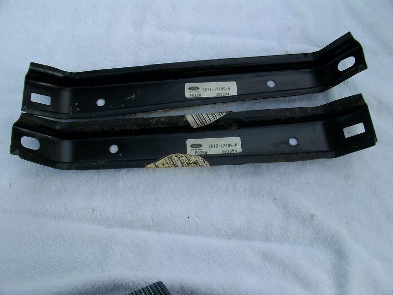 1985 ford truck nos outer bumper brackets e5tz lh & rh