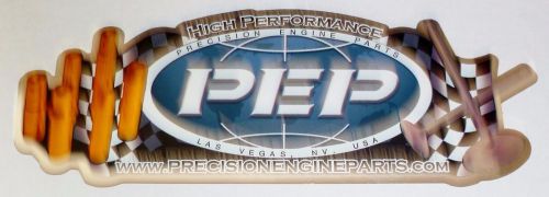 New pep high performance precision engine parts decal bumper  sticker