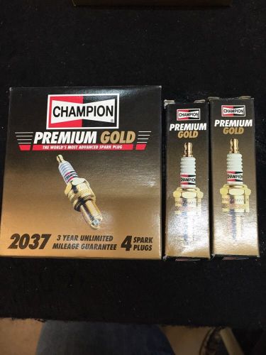 6 champion premium gold spark plugs #2037