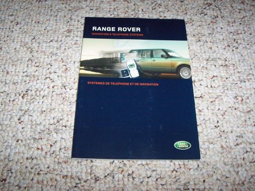 2007 land rover range rover hse &amp; super charged navigation system owner manual