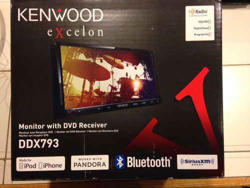 Kenwood excelon ddx793 double din bluetooth dvd hd radio stereo w/ 6.95&#034; screen