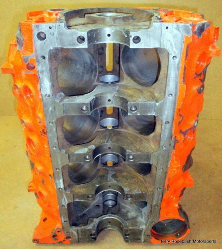 Gm #3955272 chevy 396ci bare block, 2 bolt, dated: j-2-68, 4.094" bore