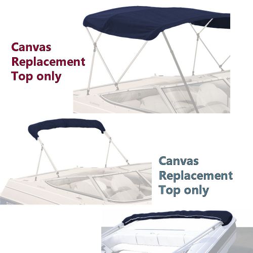 Bimini top boat cover canvas fabric navy w/boot fits 4 bow 96&#034;l 54&#034;h 91&#034;- 96&#034;w