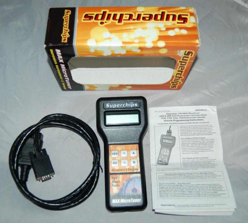 Superchips 1704 max micro tuner 2004 & 2005 ford powerstroke 6.0l turbo diesel