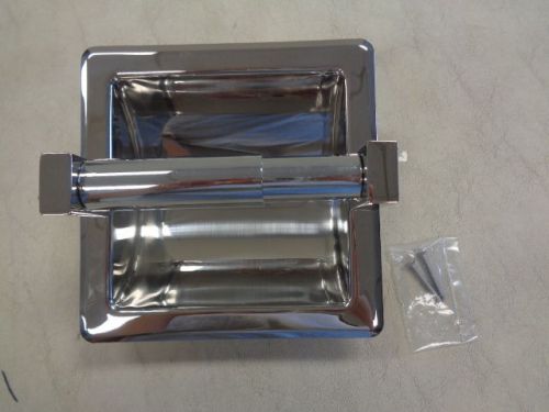 Toilet paper holder chrome 6 3/8&#034; x 6 3/8&#034; marine boat