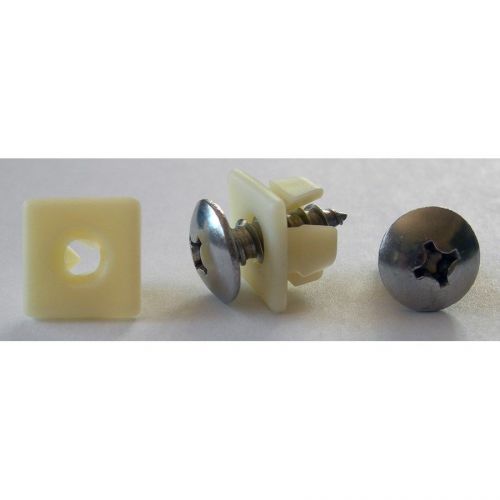 License plate tag plastic nuts &amp; stainless screws chevy van g10 g15 1964 - 1970