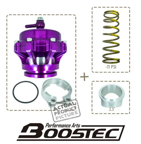Boostec r50 billet blow-off valve bov purple cnc-machined aluminum -11 psi