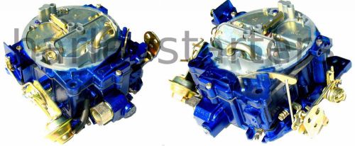 Rebuilt marine carburetor quadrajet for v6 4.3l engines elec choke blue set of 2