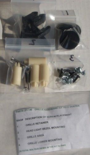Mopar 70 71 duster grille fastener hardware bolt kit set new 271140