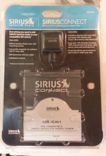 Sirius connect gm compatible satellite radio- sir-gm1 - new! - free shipping!