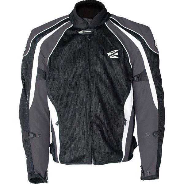 Black l agv sport valencia textile jacket