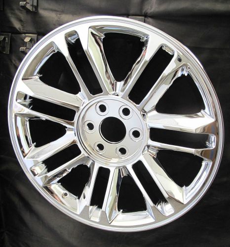 22&#034; cadillac escalade platinum factory style chrome brand new wheel rim 5358