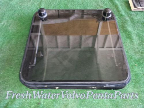 Taylor made tinted hatch window with bug screen 19 3/4 x 19 3/4 rough opening