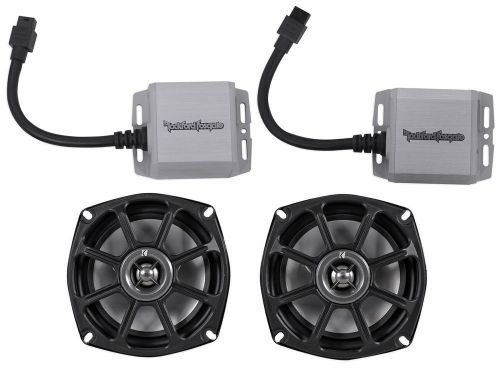 Rockford fosgate pm100x1 100w 2/4-ohm mini motorsport amplifier+5.25&#034; speakers