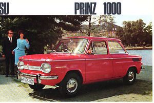 1965 1966 nsu prinz 1000 original 12-page original car ales brochure catalog