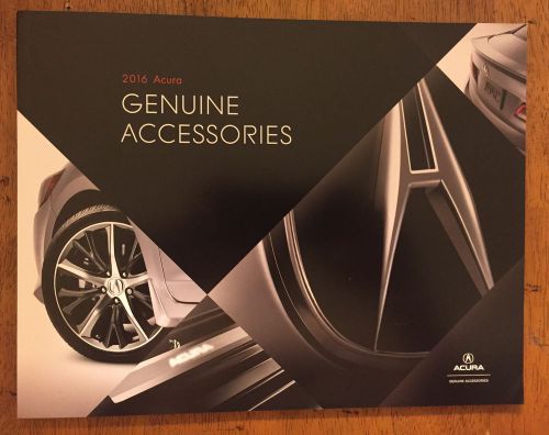 2016 acura rlx tlx ilx mdx rdx accessories catalog sales brochure