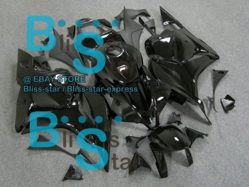 Black gloss injection fairing fit honda cbr600rr 2010 2011 2009-2012 47 yy
