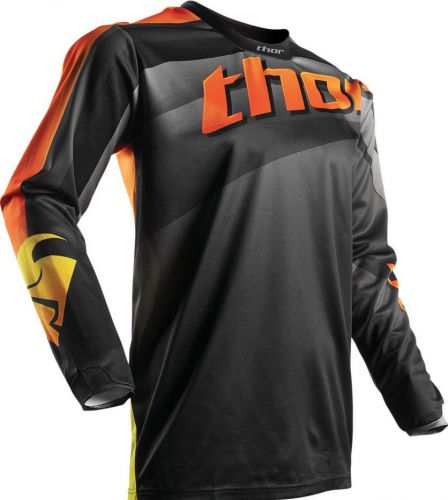 2017 thor mx black orange pulse vellow offroad air dry jersey dirt s m l xl 2xl
