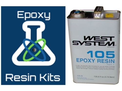 West system 105 epoxy resin .98 gallon 655-105b 3.7 litres 126.6 fl oz.