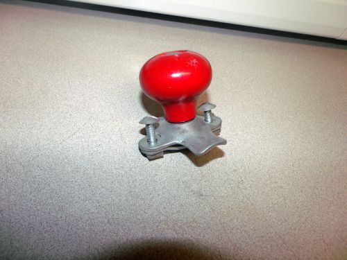 Vtg red handle wooden suicide knob n.mint awesome ford mustang chevy truck more