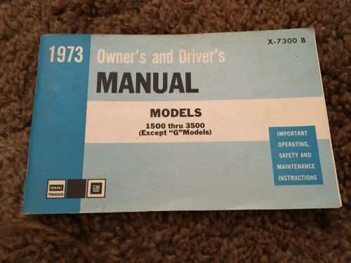 1973 gmc owner&#039;s manual