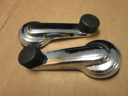 1984-1988 buick century window crank handle 20316274 chrome w/ black knob