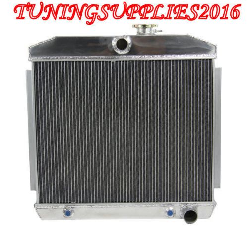 3row core aluminum radiator for chevy bel-air nomad 55 56 57 v8 w/cooler 210 150