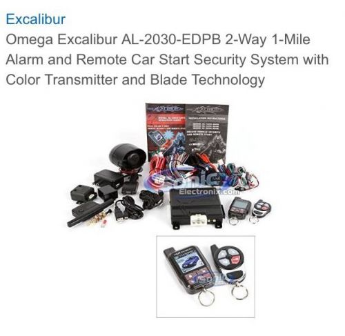 New! excalibur al-2030-edpb 2-way remote start car alarm vehicle security system