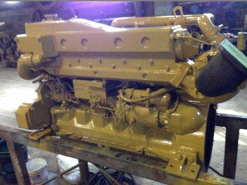 John deere 6068t 220 hp marine diesel engine running take out