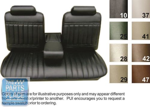 71-72 skylark / 350 / gs sandalwood bench w/ armrest seat covers conv rear pui