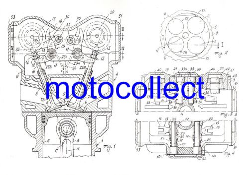 Ducati 851.888.916.996.998.999.1098.1198 desmo engine - patent drawing.a3 print